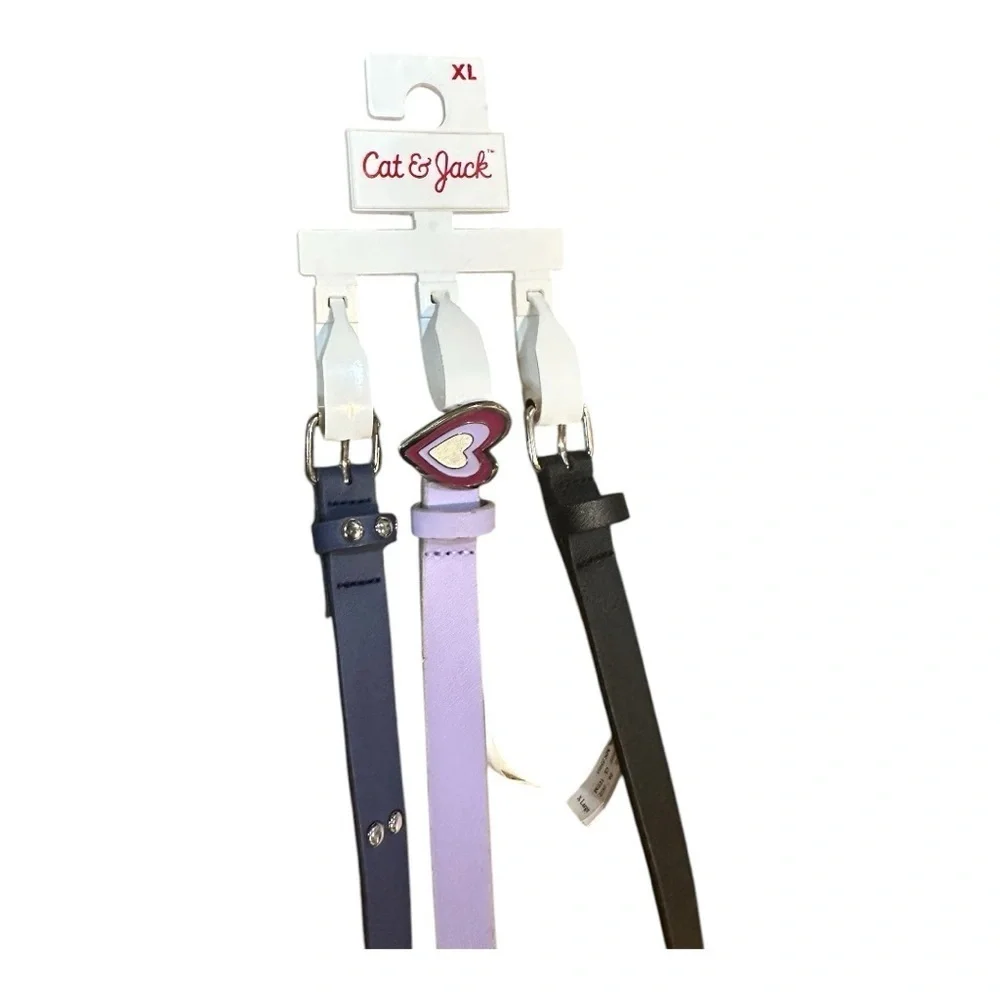 Cat & Jack Girls' 3pc Belt Set | Size XL, NWT
